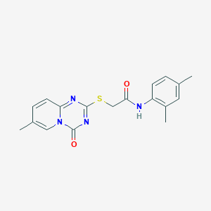 N-(2,4-dimethylphenyl)-2-(7-methyl-4-oxopyrido[1,2-a][1,3,5]triazin-2-yl)sulfanylacetamide