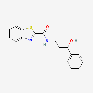 N-(3-hydroxy-3-phenylpropyl)benzo[d]thiazole-2-carboxamide