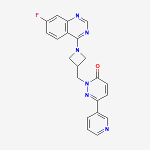 2-{[1-(7-Fluoroquinazolin-4-yl)azetidin-3-yl]methyl}-6-(pyridin-3-yl)-2,3-dihydropyridazin-3-one