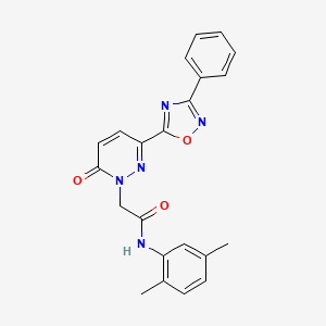 N~1~-(2,5-dimethylphenyl)-2-[6-oxo-3-(3-phenyl-1,2,4-oxadiazol-5-yl)-1(6H)-pyridazinyl]acetamide