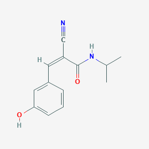 (Z)-2-cyano-3-(3-hydroxyphenyl)-N-propan-2-ylprop-2-enamide