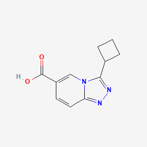 3-Cyclobutyl-[1,2,4]triazolo[4,3-a]pyridine-6-carboxylic acid