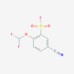5-Cyano-2-(difluoromethoxy)benzenesulfonyl fluoride