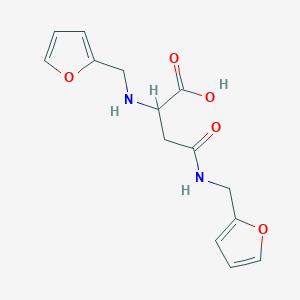 2-[(2-furylmethyl)amino]-3-[N-(2-furylmethyl)carbamoyl]propanoic acid