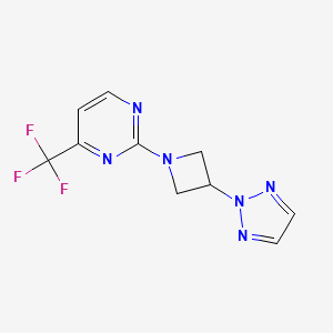 2-[3-(Triazol-2-yl)azetidin-1-yl]-4-(trifluoromethyl)pyrimidine