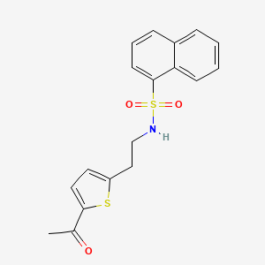 N-(2-(5-acetylthiophen-2-yl)ethyl)naphthalene-1-sulfonamide