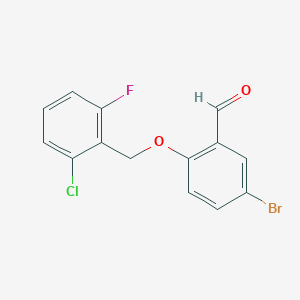5-Bromo-2-[(2-chloro-6-fluorobenzyl)oxy]benzaldehyde
