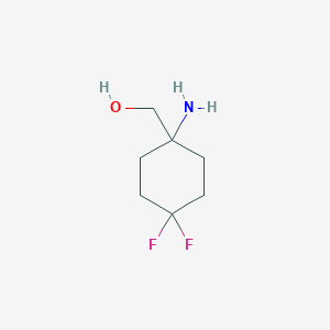 molecular formula C7H13F2NO B2546282 (1-Amino-4,4-difluorocyclohexyl)methanol CAS No. 1780544-13-9