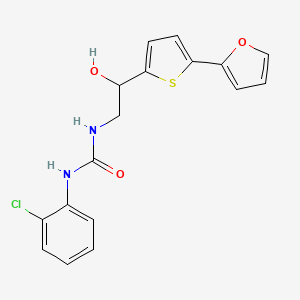 1-(2-Chlorophenyl)-3-[2-[5-(furan-2-yl)thiophen-2-yl]-2-hydroxyethyl]urea