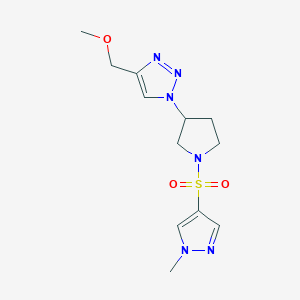 4-(methoxymethyl)-1-{1-[(1-methyl-1H-pyrazol-4-yl)sulfonyl]pyrrolidin-3-yl}-1H-1,2,3-triazole