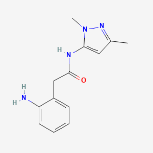 2-(2-Aminophenyl)-N-(1,3-dimethyl-1H-pyrazol-5-YL)acetamide