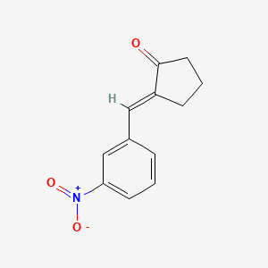 molecular formula C12H11NO3 B2546298 2-(3-Nitrobenzylidene)cyclopentanone CAS No. 507227-92-1