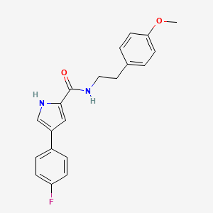 4-(4-fluorophenyl)-N-(4-methoxyphenethyl)-1H-pyrrole-2-carboxamide