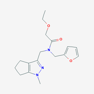 2-ethoxy-N-(furan-2-ylmethyl)-N-((1-methyl-1,4,5,6-tetrahydrocyclopenta[c]pyrazol-3-yl)methyl)acetamide