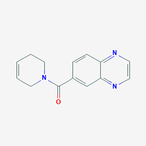 molecular formula C14H13N3O B2546348 1-(Quinoxalin-6-ylcarbonyl)-1,2,3,6-tetrahydropyridine CAS No. 154235-82-2