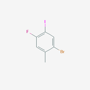 molecular formula C7H5BrFI B2546357 2-Bromo-5-fluoro-4-iodotoluene CAS No. 1805937-22-7