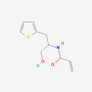 molecular formula C10H13NO2S B2546394 N-(1-Hydroxy-3-thiophen-2-ylpropan-2-yl)prop-2-enamide CAS No. 2361639-57-6