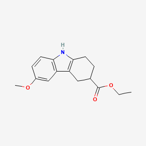 molecular formula C16H19NO3 B2546416 ethyl 6-methoxy-2,3,4,9-tetrahydro-1H-carbazole-3-carboxylate CAS No. 628294-72-4