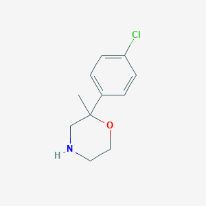 molecular formula C11H14ClNO B025465 2-(4-Chlorophenyl)-2-methylmorpholine CAS No. 109461-44-1