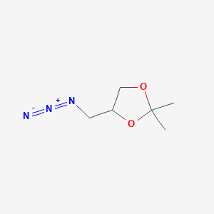 molecular formula C6H11N3O2 B2546519 4-(Azidomethyl)-2,2-dimethyl-1,3-dioxolane CAS No. 25261-56-7