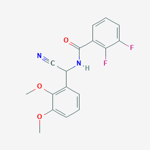 molecular formula C17H14F2N2O3 B2546534 N-[cyano(2,3-dimethoxyphenyl)methyl]-2,3-difluorobenzamide CAS No. 1333636-47-7