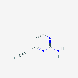 molecular formula C7H7N3 B025466 4-Ethynyl-6-methylpyrimidin-2-amine CAS No. 103011-51-4