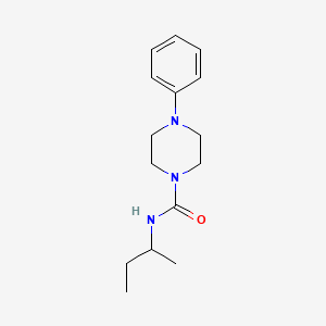 molecular formula C15H23N3O B2546601 N-(Methylpropyl)(4-phenylpiperazinyl)formamide CAS No. 1022356-82-6