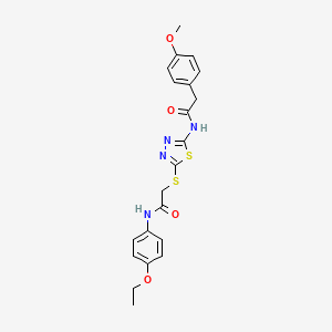 N-(4-ethoxyphenyl)-2-((5-(2-(4-methoxyphenyl)acetamido)-1,3,4-thiadiazol-2-yl)thio)acetamide
