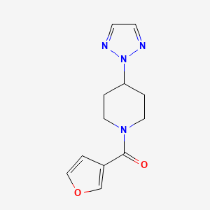 (4-(2H-1,2,3-triazol-2-yl)piperidin-1-yl)(furan-3-yl)methanone