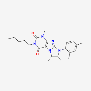 6-(2,4-Dimethylphenyl)-4,7,8-trimethyl-2-pentylpurino[7,8-a]imidazole-1,3-dione