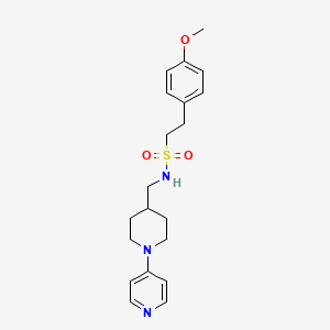 2-(4-methoxyphenyl)-N-((1-(pyridin-4-yl)piperidin-4-yl)methyl)ethanesulfonamide