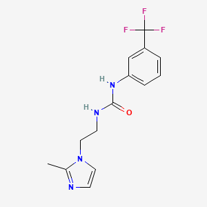 1-(2-(2-methyl-1H-imidazol-1-yl)ethyl)-3-(3-(trifluoromethyl)phenyl)urea