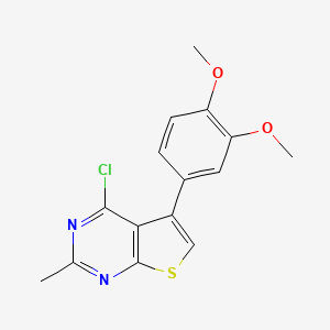 4-Chloro-5-(3,4-dimethoxyphenyl)-2-methylthieno[2,3-d]pyrimidine