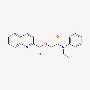 2-[Ethyl(phenyl)amino]-2-oxoethyl quinoline-2-carboxylate