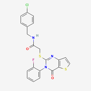 N-(4-chlorobenzyl)-2-{[3-(2-fluorophenyl)-4-oxo-3,4-dihydrothieno[3,2-d]pyrimidin-2-yl]sulfanyl}acetamide