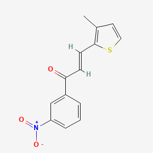 (2E)-3-(3-methylthiophen-2-yl)-1-(3-nitrophenyl)prop-2-en-1-one