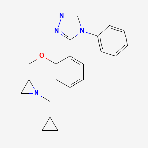 3-[2-[[1-(Cyclopropylmethyl)aziridin-2-yl]methoxy]phenyl]-4-phenyl-1,2,4-triazole