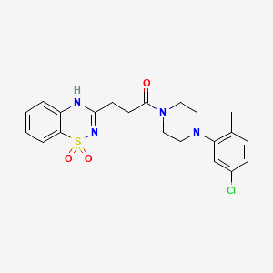3-{3-[4-(5-chloro-2-methylphenyl)piperazin-1-yl]-3-oxopropyl}-2H-1,2,4-benzothiadiazine 1,1-dioxide