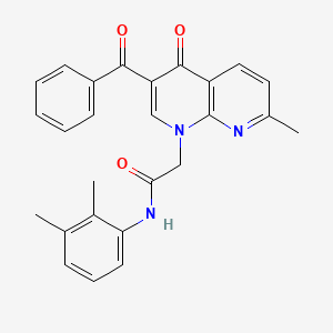 2-(3-benzoyl-7-methyl-4-oxo-1,8-naphthyridin-1(4H)-yl)-N-(2,3-dimethylphenyl)acetamide