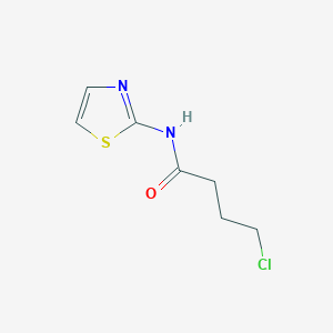 molecular formula C7H9ClN2OS B2546661 4-Chloro-N-(1,3-thiazol-2-yl)butanamide CAS No. 37762-99-5