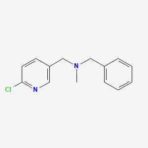 molecular formula C14H15ClN2 B2546663 N-benzyl(6-chloro-3-pyridinyl)-N-methylmethanamine CAS No. 359447-55-5