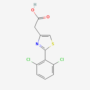 molecular formula C11H7Cl2NO2S B2546696 [2-(2,6-Dichlorophenyl)-1,3-thiazol-4-yl]acetic acid CAS No. 757192-72-6