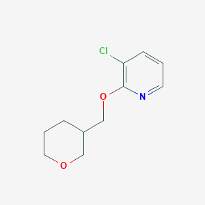 3-Chloro-2-[(oxan-3-yl)methoxy]pyridine