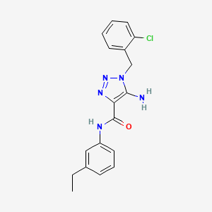 5-amino-1-(2-chlorobenzyl)-N-(3-ethylphenyl)-1H-1,2,3-triazole-4-carboxamide