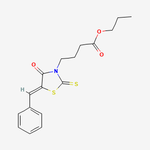 (Z)-propyl 4-(5-benzylidene-4-oxo-2-thioxothiazolidin-3-yl)butanoate