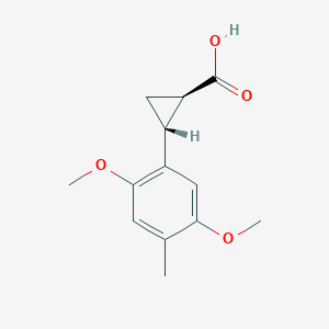 (1R,2R)-2-(2,5-Dimethoxy-4-methylphenyl)cyclopropane-1-carboxylic acid