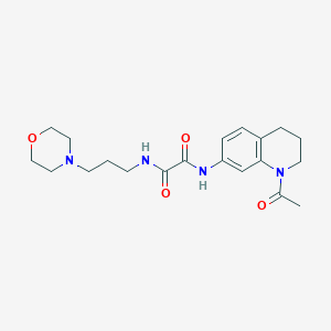 molecular formula C20H28N4O4 B2546757 N-(1-acetyl-1,2,3,4-tetrahydroquinolin-7-yl)-N'-[3-(morpholin-4-yl)propyl]ethanediamide CAS No. 898439-52-6