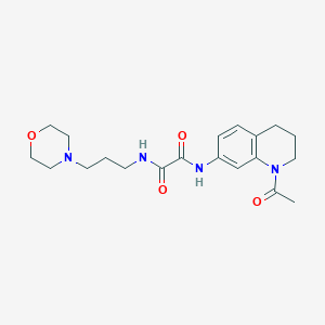 molecular formula C20H28N4O4 B2546757 N'-(1-acetyl-3,4-dihydro-2H-quinolin-7-yl)-N-(3-morpholin-4-ylpropyl)oxamide CAS No. 898439-52-6
