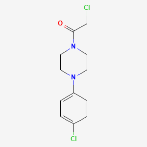 molecular formula C12H14Cl2N2O B2546762 1-(Chloroacetyl)-4-(4-chlorophenyl)piperazine CAS No. 60121-78-0