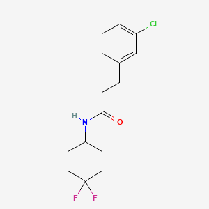 3-(3-chlorophenyl)-N-(4,4-difluorocyclohexyl)propanamide